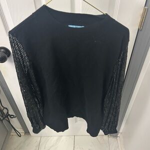 NWOT CECE sequin sleeve sweater.